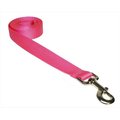 Sassy Dog Wear Sassy Dog Wear SOLID PINK LG-L 6 ft. Nylon Webbing Dog Leash; Pink - Large SOLID PINK LG-L